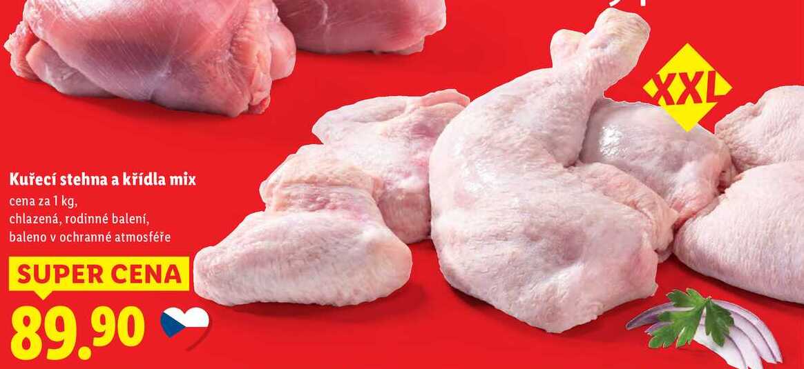 Kuřecí stehna a křídla mix, cena za 1 kg