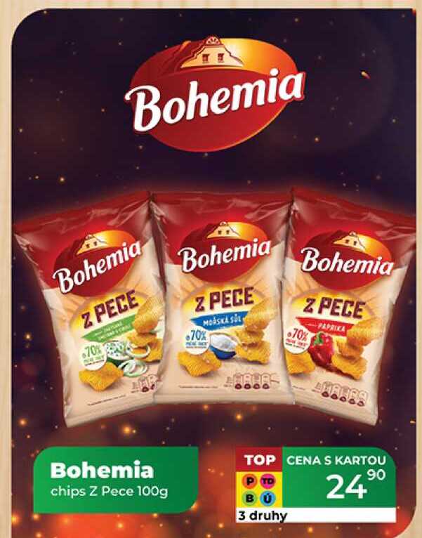 Bohemia chips Z Pece 100g 