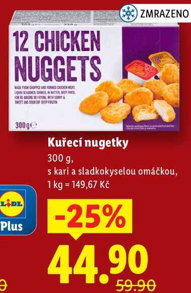 Kuřecí nugetky, 300 g