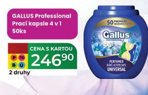 GALLUS Professional Prací kapsle 4 v1 50ks  