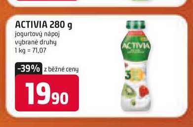 Activia jogurtový nápoj, různé příchutě 280g