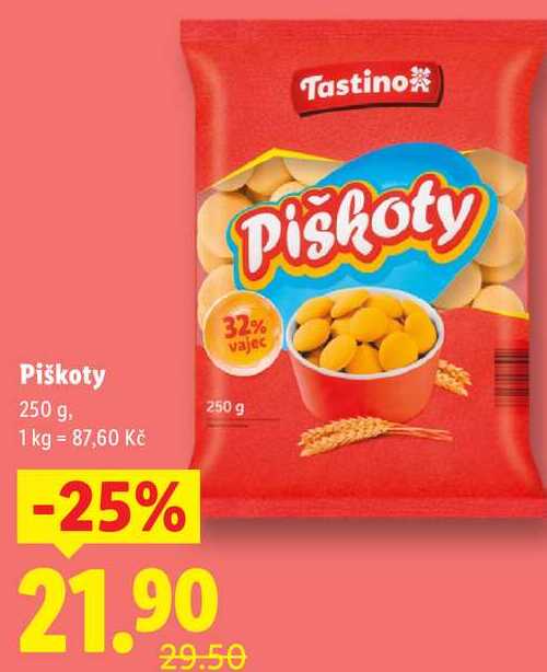 Piškoty, 250 g