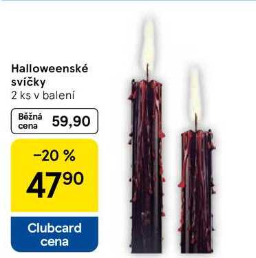 Halloweenské svíčky, 2 ks v balení  