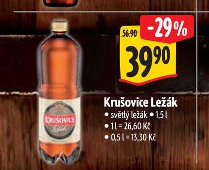   Krušovice Ležák  1,5 l