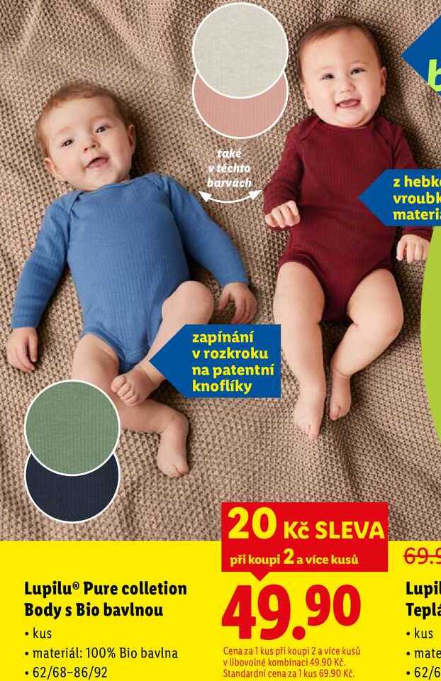 Lupilu Pure colletion Body s Bio bavlnou