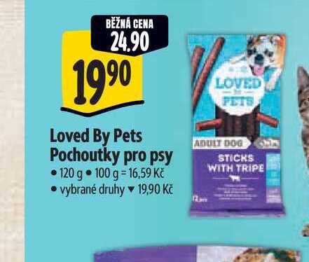   Loved By Pets Pochoutky pro psy 120 g 