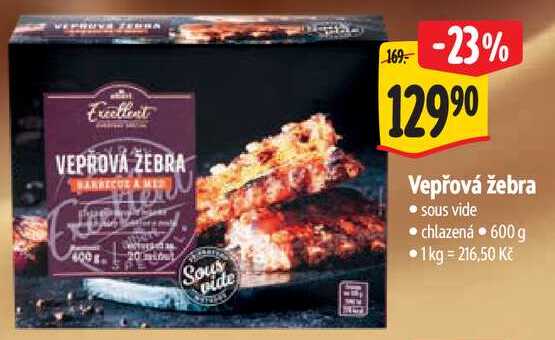 Vepřová žebra, 600 g