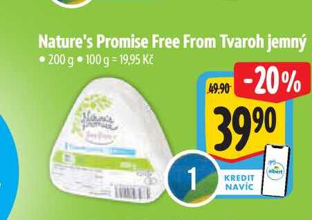 Nature's Promise Free From Tvaroh jemný 200 g 