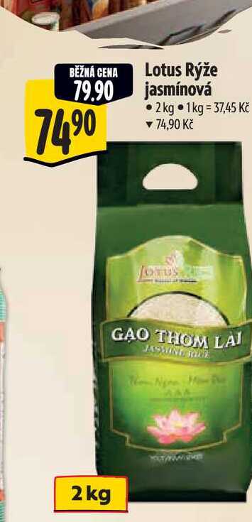  Lotus Rýže jasmínová  2 kg