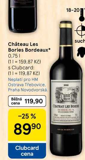 Château Les Bories Bordeaux, 0,75 l