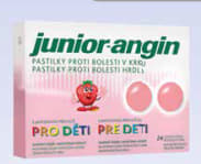 Junior-angin pastilky pro děti 24 ks
