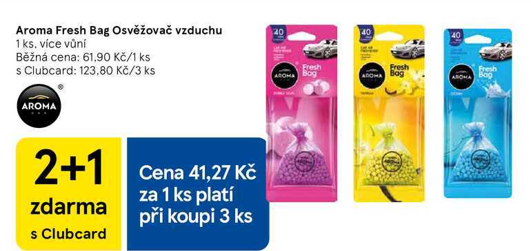 Aroma Fresh Bag Osvěžovač vzduchu, 1 ks. více vůní  