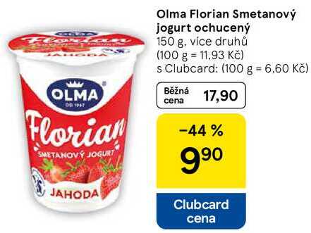 Olma Florian Smetanový jogurt ochucený, 150 g
