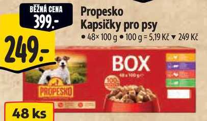 Propesko Kapsičky pro psy, 48x 100 g