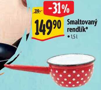Smaltovaný rendlík*  