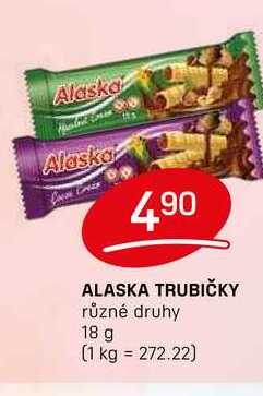 ALASKA TRUBIČKY různé druhy 18 g 