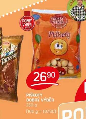 PIŠKOTY DOBRÝ VÝBĚR 250 g 