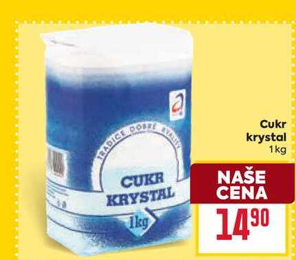 Cukr krystal 1kg v akci