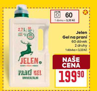 Jelen Gel na praní 60 dávek 