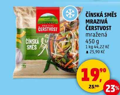 ČÍNSKÁ SMĚS MRAZIVÁ ČERSTVOST mražená, 450 g  