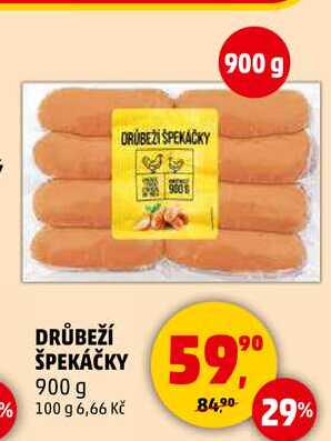 DRŮBEŽÍ ŠPEKÁČKY, 900 g  