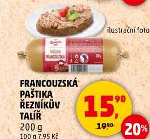 FRANCOUZSKÁ PAŠTIKA ŘEZNÍKŮV TALÍŘ, 200 g