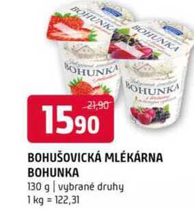 BOHUŠOVICKÁ MLÉKÁRNA BOHUNKA 130 g