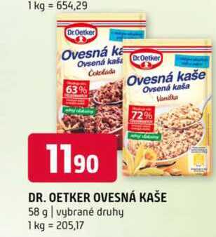 DR. OETKER OVESNÁ KAŠE 58 g
