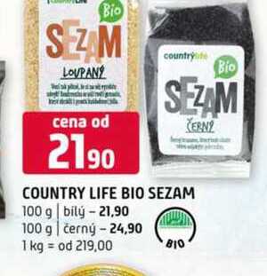 COUNTRY LIFE BIO SEZAM 100 g