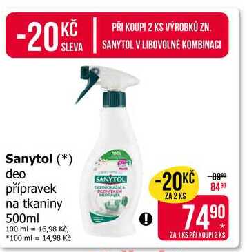 Sanytol deo přípravek na tkaniny 500ml 