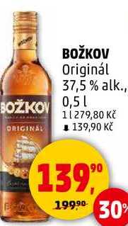 BOŽKOV Originál 37,5% alk., 0,5 l 