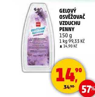 GELOVÝ OSVĚŽOVAČ VZDUCHU PENNY, 150 g 