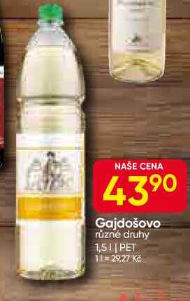 Gajdošovo různé druhy 1,5l PET 