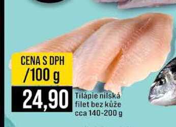 Tilápie nilská filet bez kůže 100 g
