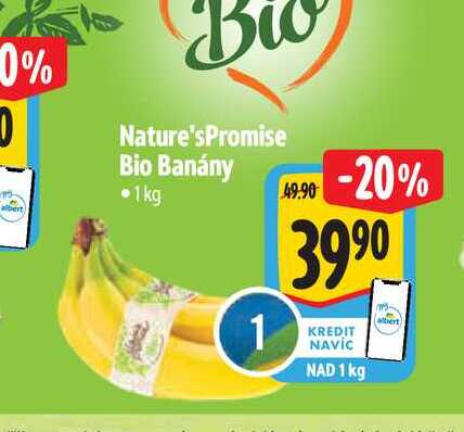 Nature's Promise Bio Banány  1kg 