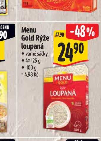   Menu Gold Rýže loupaná   4×125 g 
