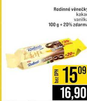Rodinné věnečky 100 g + 20 % zdarma