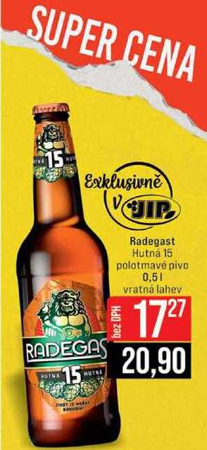 Radegast Hutná 15 0,5 l