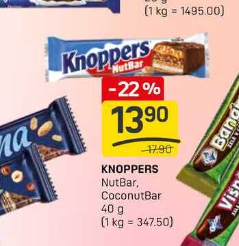 KNOPPERS NutBar, CoconutBar 40 g 