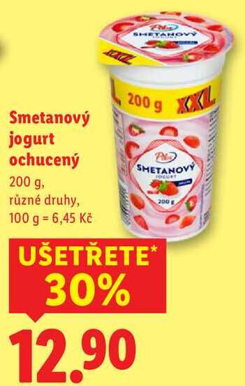 Smetanový jogurt ochucený, 200 g