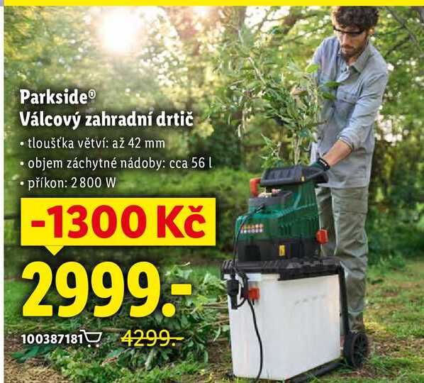 Parkside® Válcový zahradní drtič 