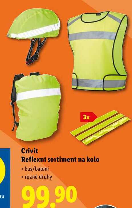 Crivit Reflexní sortiment na kolo 