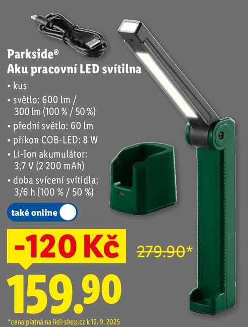 Parkside® Aku pracovní LED svítilna 