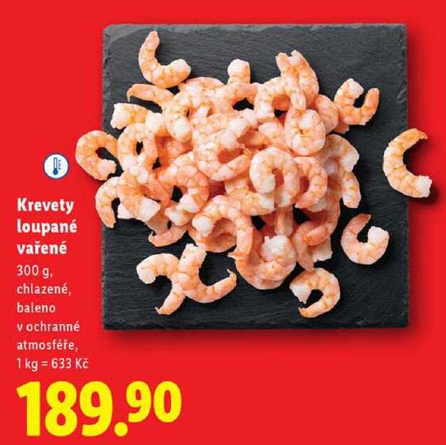 Krevety loupané vařené, 300 g