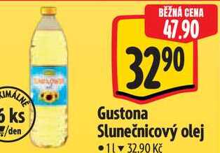 Gustona Slunečnicový olej, 1 l