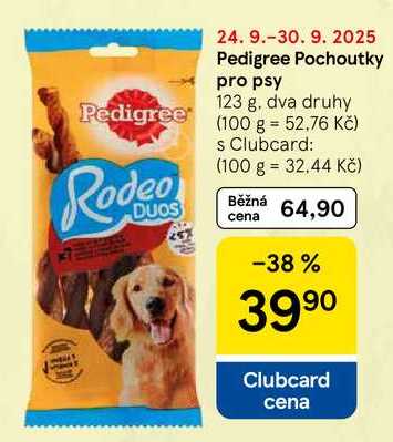 Pedigree Pochoutky pro psy, 123 g, dva druhy  