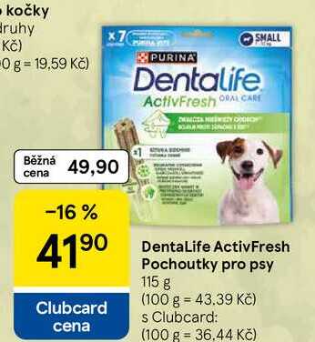 DentaLife ActivFresh Pochoutky pro psy, 115 g 