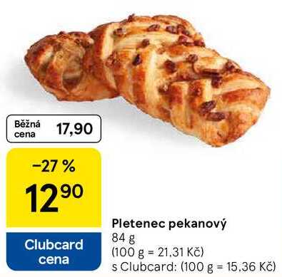 Pletenec pekanový, 84 g 