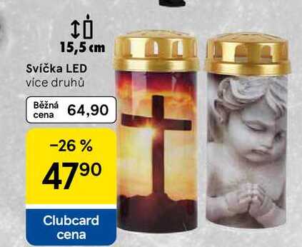 Svíčka LED více druhů
