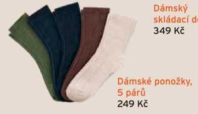 Dámské ponožky, 5 párů 